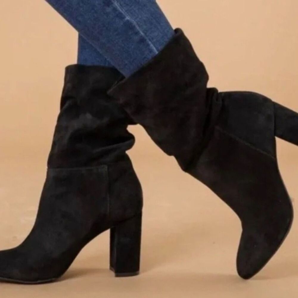 Chinese Laundry Black Suede Women's Boots SIZE 5 NWT